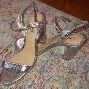 Gianni Bini Silver Heels